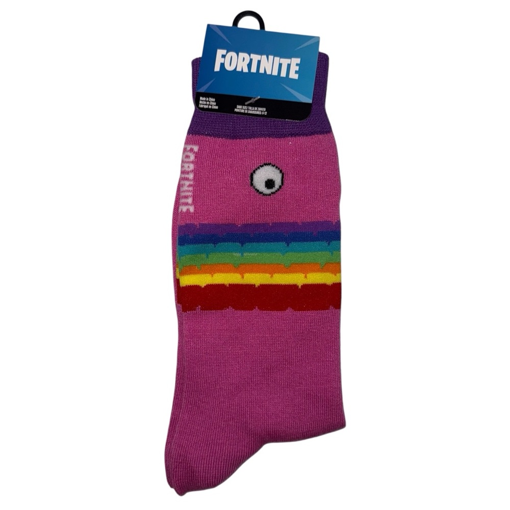 Pink Rainbow Fortnite‎ Socks size 6-12